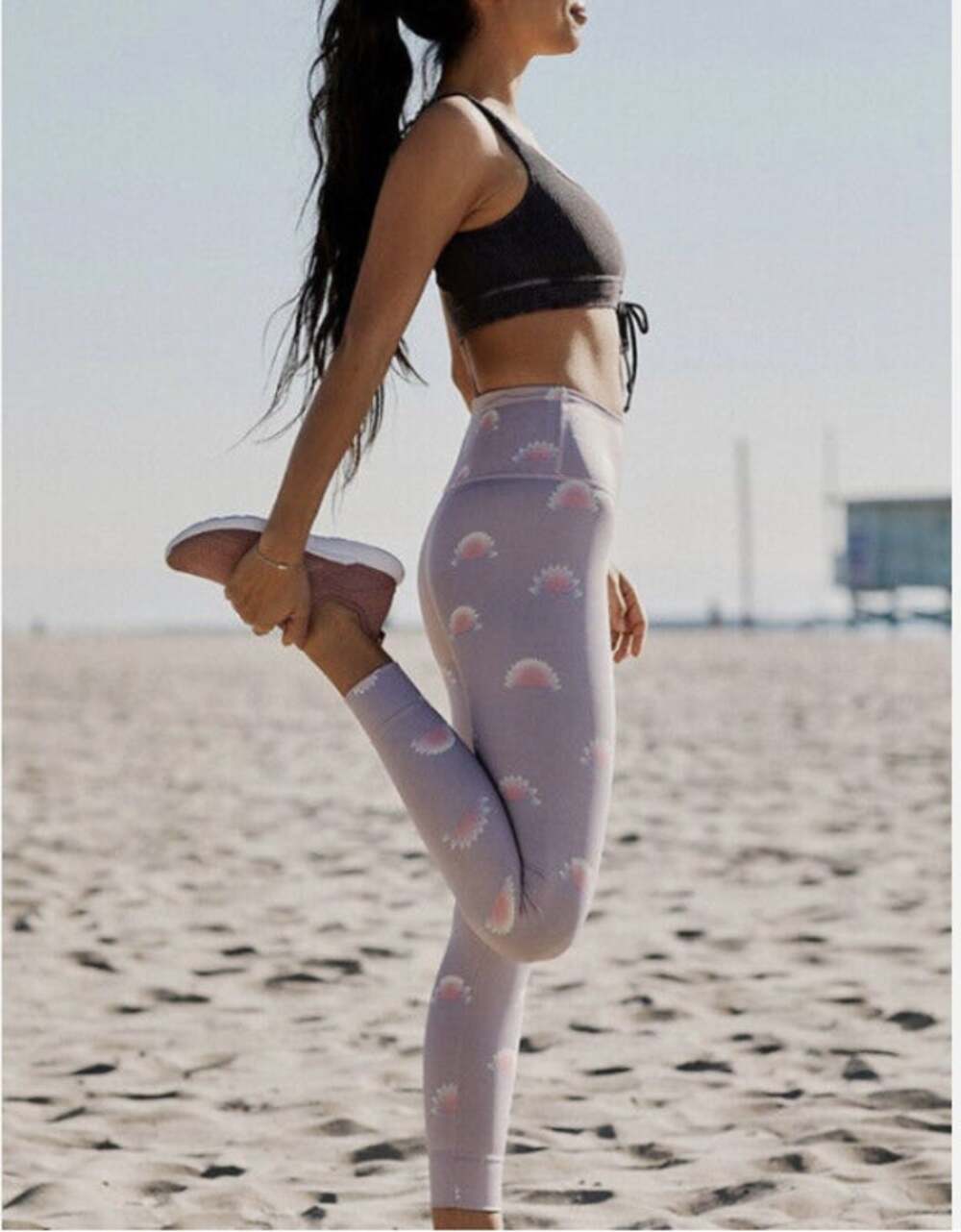 FREE PEOPLE FP Movement Lilac Lotus Leggings // M